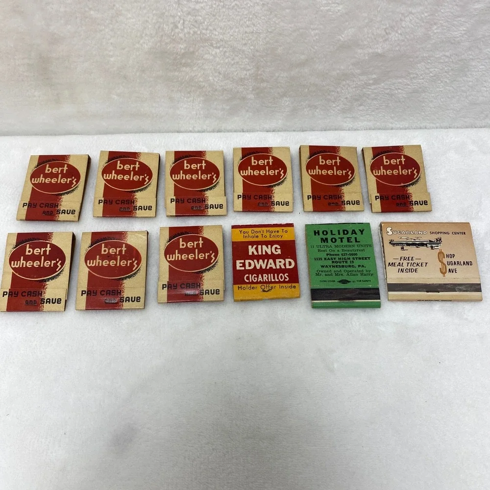 VTG Matchbooks Bert Wheelers Pay Cash and‎ Save Vintage Matchbook Collection Lot